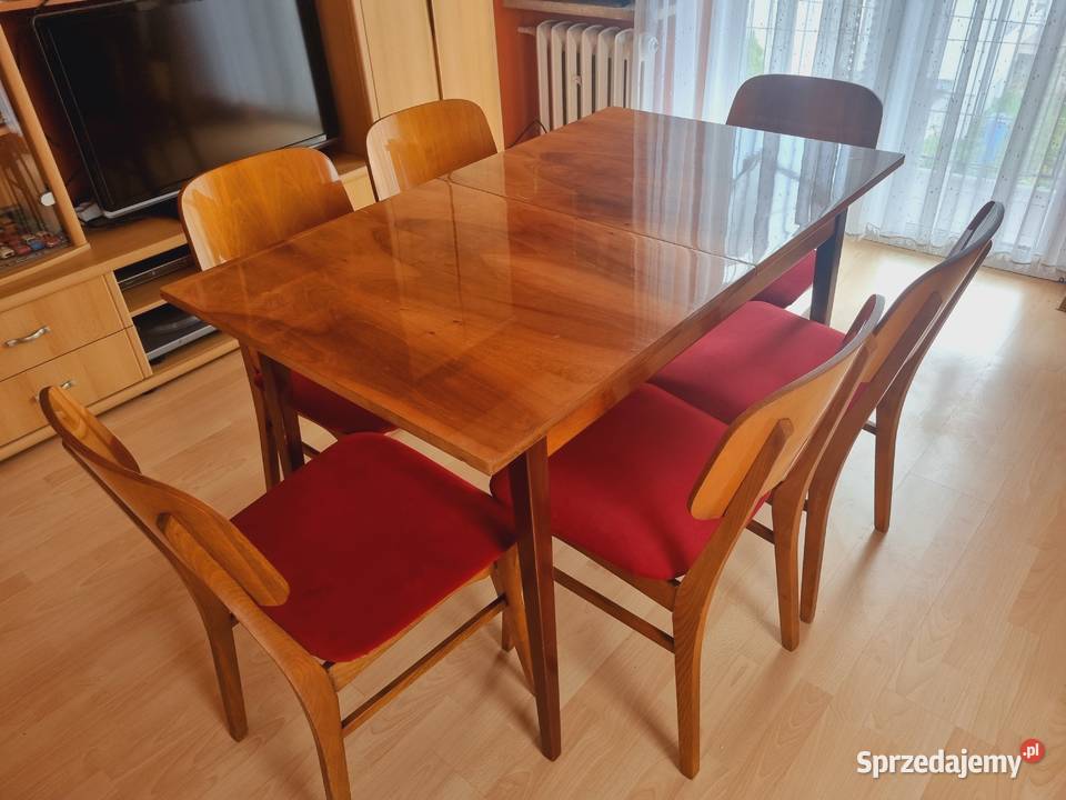 Stółz sześcioma krzesłami świętokrzyskie Kielce