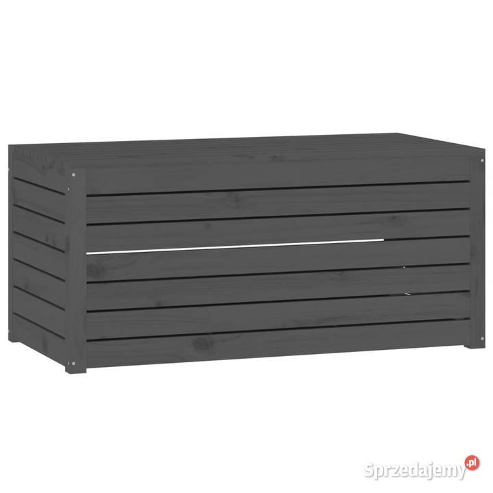 Skrzynia ogrodowa szara 101x505x465 lite drewno Warszawa