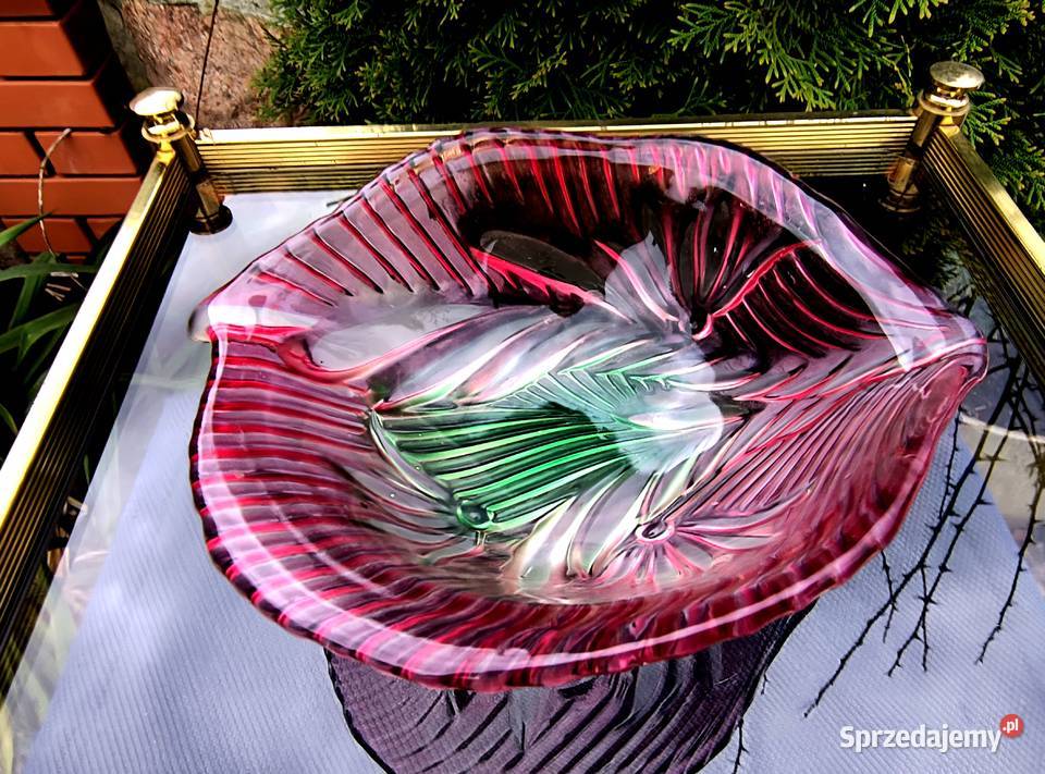 Miska grube solidne szkło barwione w masie Porcelana i szkło