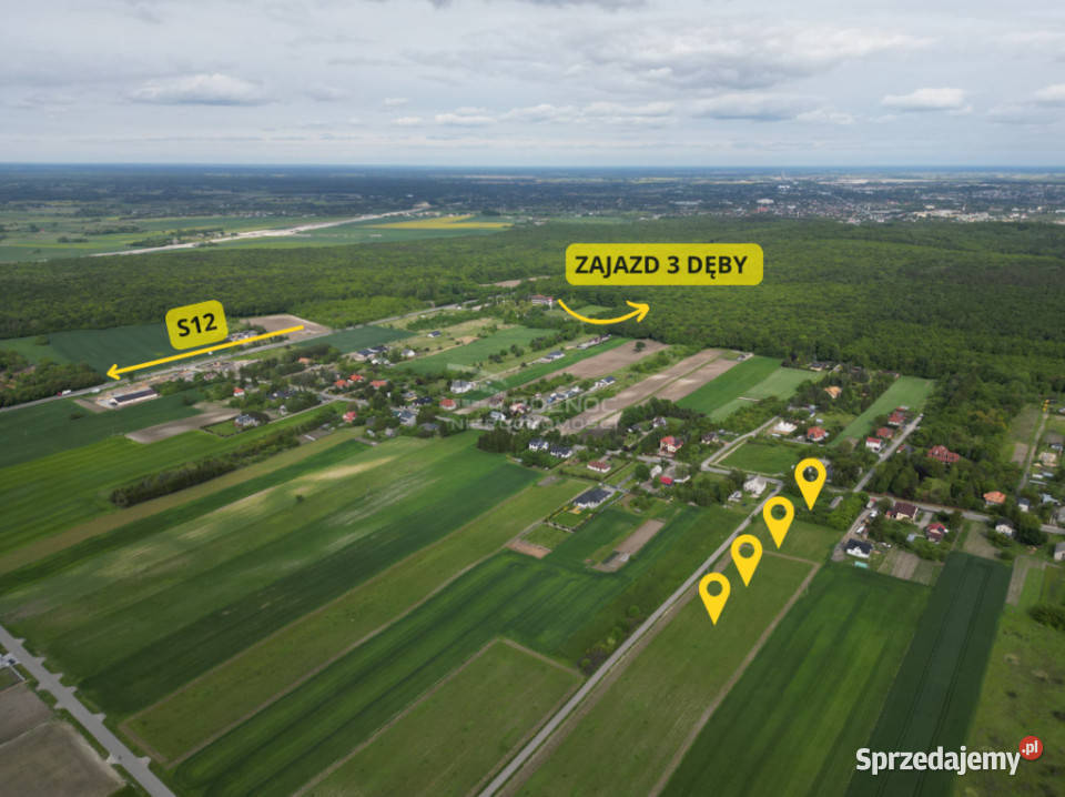 Działki budowlane w Janowie 1400m2 85 m2