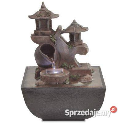 Fontanna pokojowa ze światłem LED żywica Fontanny i kaskady