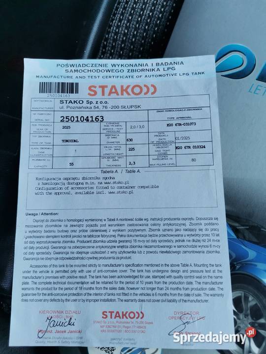PEUGEOT 407 20 16v LPG 216000km Łaziska Górne sprzedam