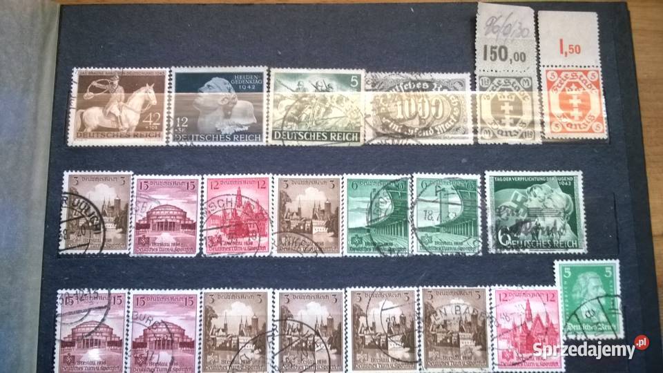 znaczki NIEMCY zestaw 93 stemplowane Warszawa