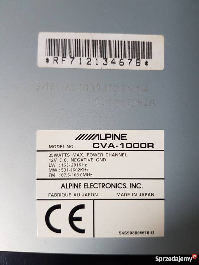 Alpine CVA1000R puszka moduł sterujący Warszawa
