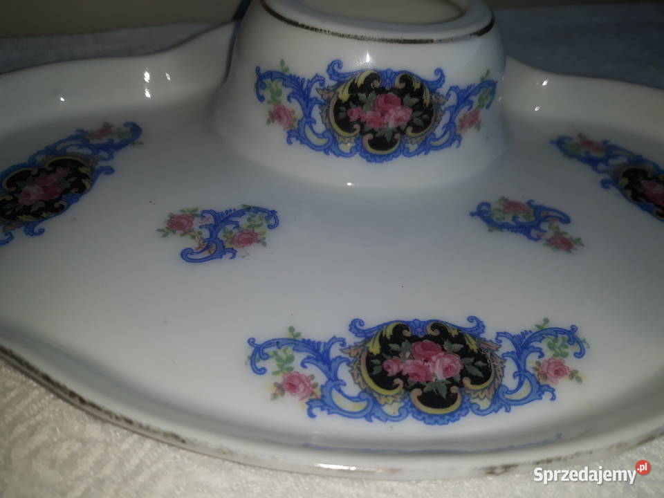 zabytkowy porcelanowy damski kałamarz antyk cudo Gdańsk sprzedam