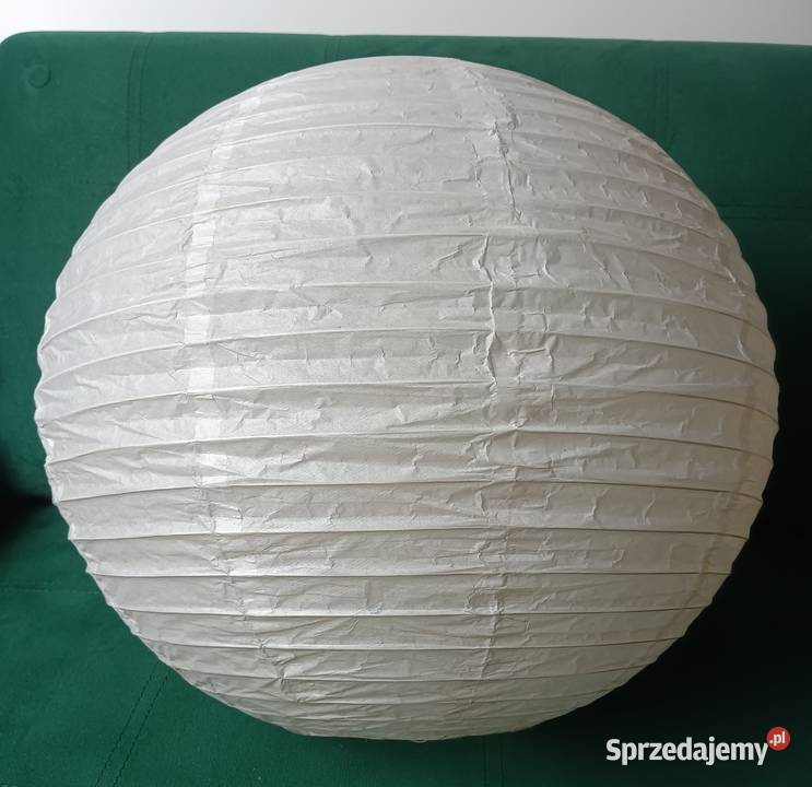 Papierowy klosz abażur lampa