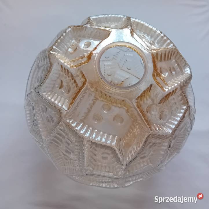 Iryzowany klosz do lampy Space Age Mid Century wielkopolskie Koźminek sprzedam