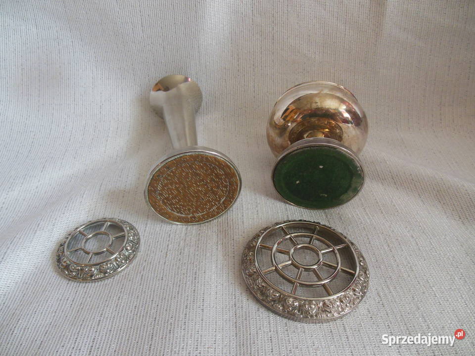 Świecznik i kielich z przykryciem plater Kielce sprzedam