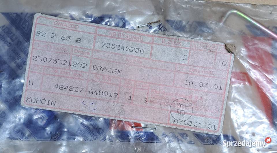 DRĄŻEK KOŁEK BLOKDAY DRZWI PRZEDNICH FIAT