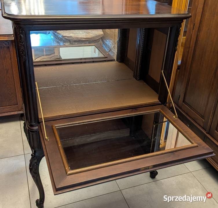 Piękny ciemny barek szafka ludwikowska sklep Dąbrowa Górnicza sprzedam