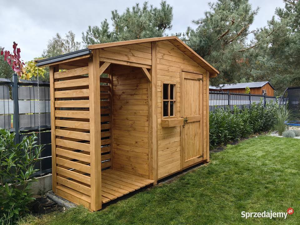 Drewutnia 114 x 11m domek 2 x 11m z dach Drewutnie Kalety sprzedam