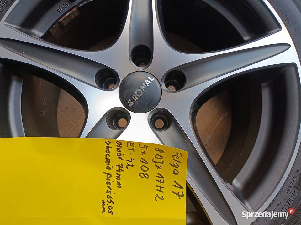 Felgi alu 17 roztaw 5x108 Gorzów Wielkopolski