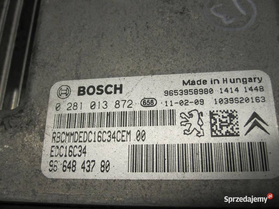 CITROEN BERLINGO II 11r komputer sterownik