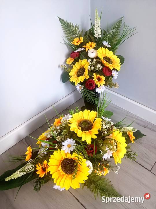komplet nagrobny z słonecznikiem Psary