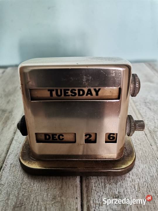 Stary kalendarz wieczny Art Deco Kraków