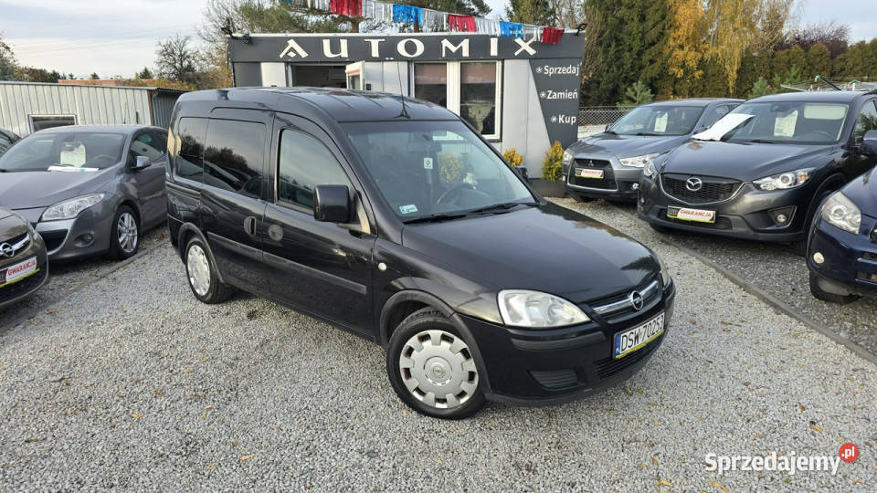 Opel Combo LPG Super stan 7 Lat u właściciela czarny Świdnica