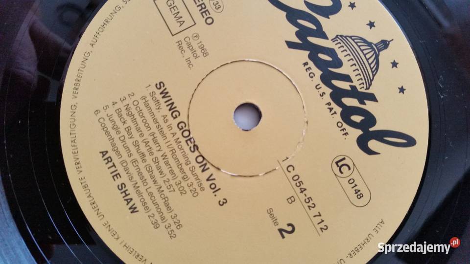 ARTIE SHAW SWING GOES ON Vol3 CapitolEMI