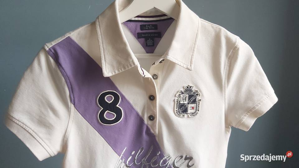 Bluzka damska Tommy Hilfiger M kolor ecru Inny wzór Lublin