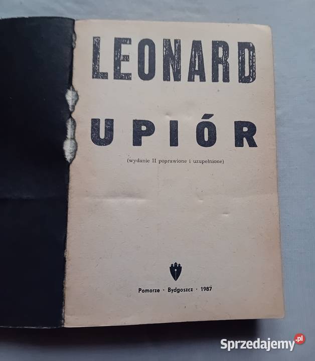 Leonard Upiór PomorzeRSW 1987 r Wydanie II Koźminek