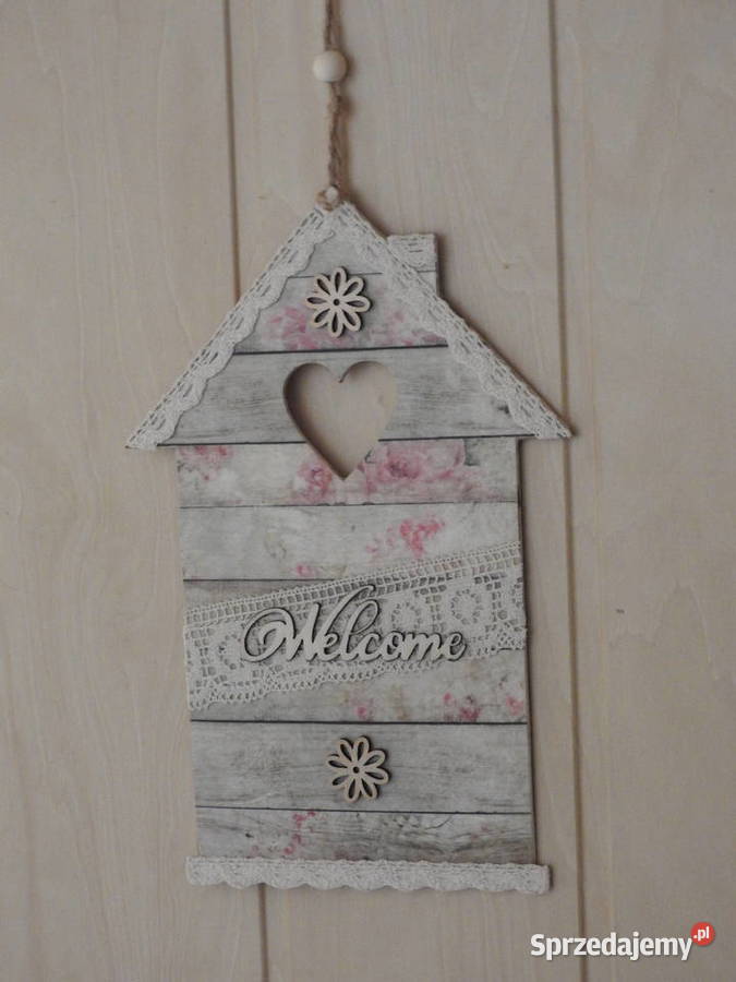 Panel ścienny domek z serduszkiem zawieszka Bytom