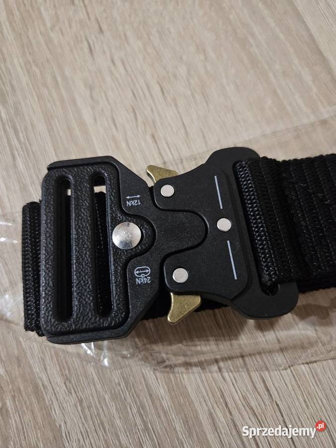 Pasek taktyczny nylonowy 120 czarny śląskie Dąbrowa Górnicza