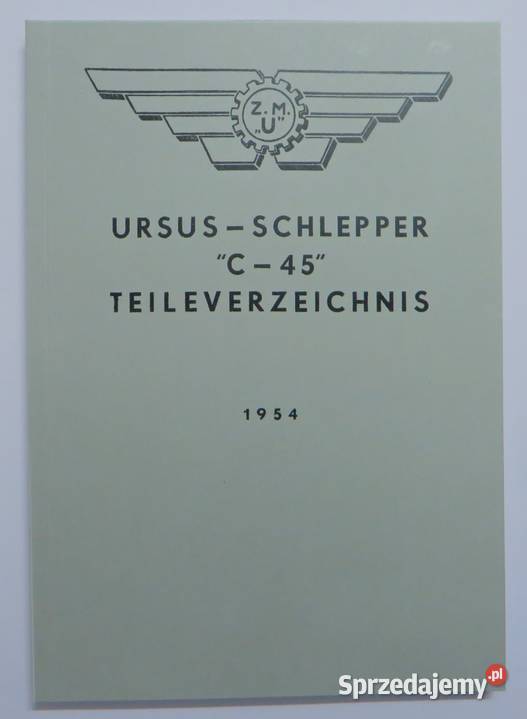 URSUS C45 katalog części wydanie niemieckojęzyczne