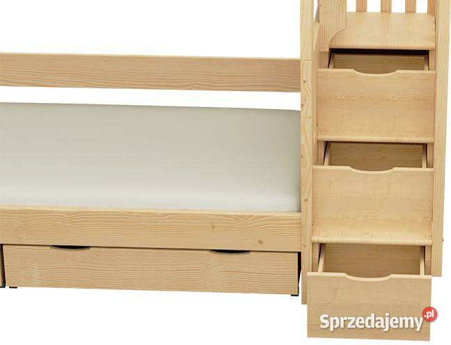 Łóżko piętrowe ze schodkami EXCELLENT dostępny w Łóżka