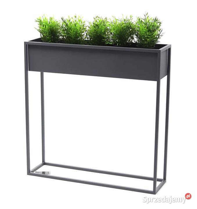 Kwietnik Metalowy Stojak Donica 80x80 skrzynka Sobienie-Jeziory