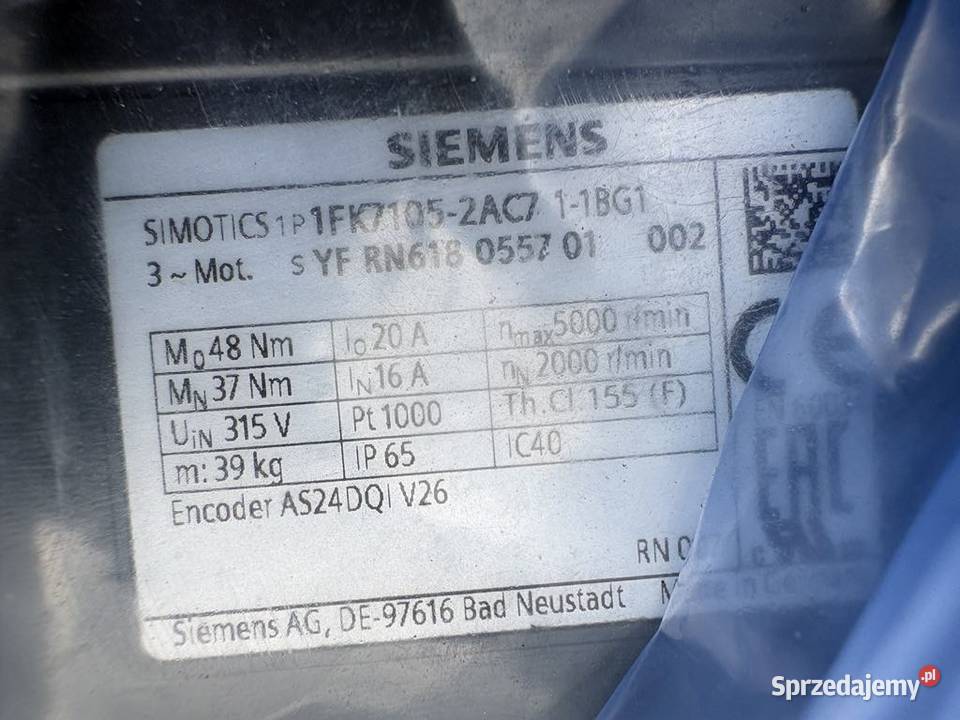 Siemens 1FK71052AC711BG1 Servo Motor Warszawa
