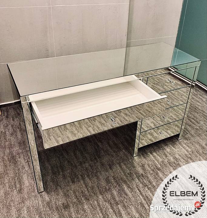 Lustrzane BIURKO w stylu Glamour Wrocław sprzedam