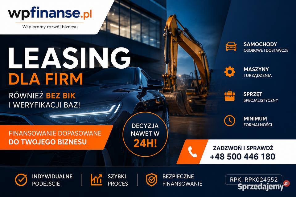 Leasing maszyn i urządzeń Cała Polska Łódź