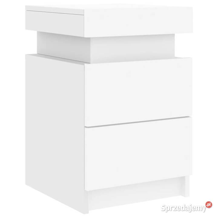 Szafki nocne z oświetleniem LED 2 białe 35x39x55 Warszawa sprzedam