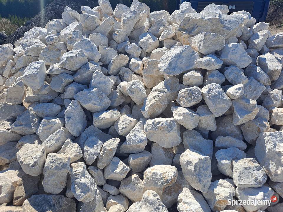 Kamień ogrodowy biały głaz białe głazy 90350 mm małopolskie