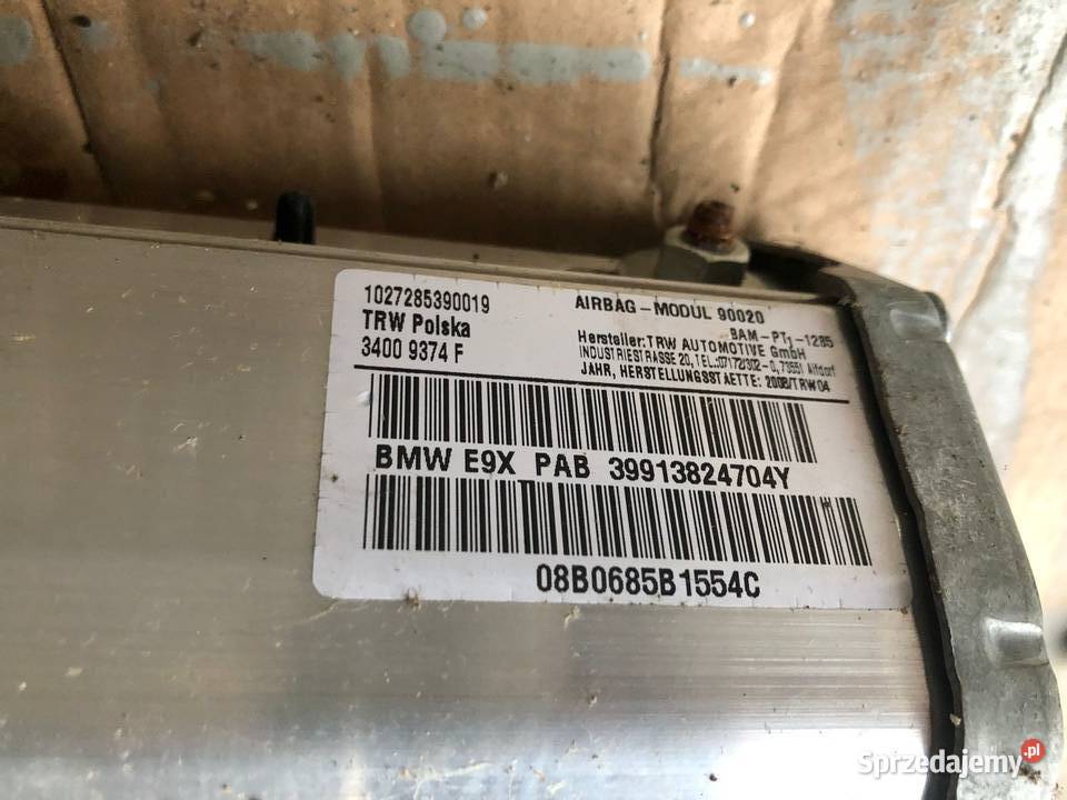 BMW SERIA 3 E9091 PODUSZKA POWIETRZNA PASAŻERA Gogolin