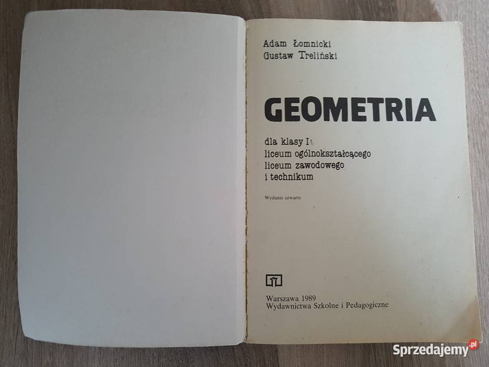 Łomnicki Treliński Geometria 1989 Nowy Sącz