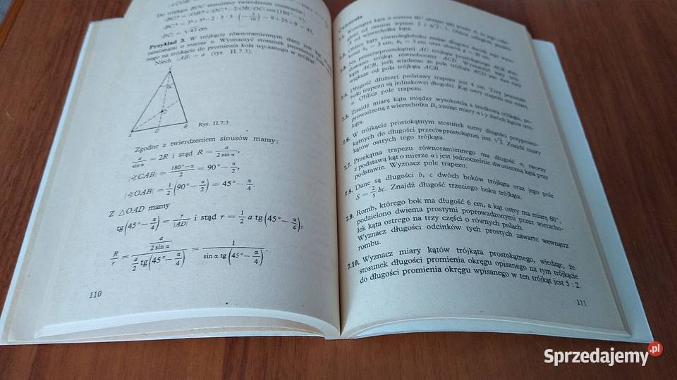 Matematyka II 2 podręcznik technikum ZSZ Bryński Rok wydania 1990 pomorskie Gdańsk