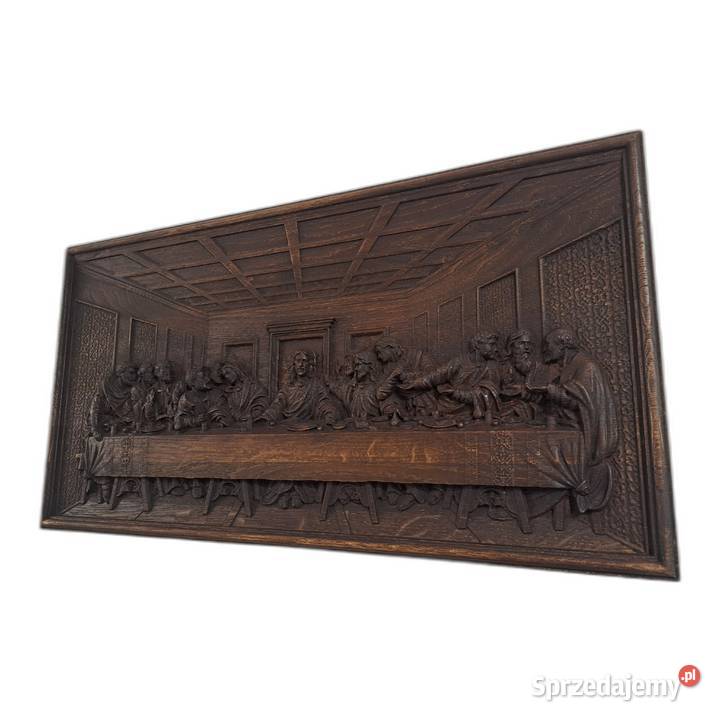 Obraz Ostatnia Wieczerza rzeźba w drewnie Obrazki i obrazy zachodniopomorskie Malechowo