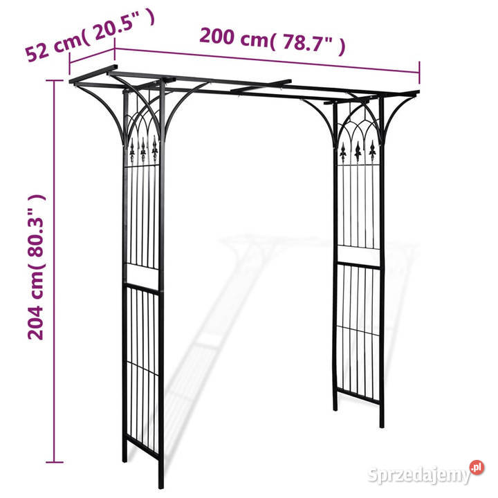Pergola ogrodowa 200 x 52 x 204 WM40778 Warszawa
