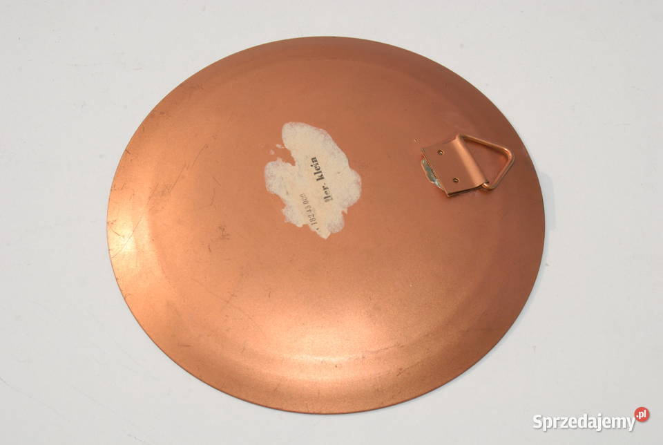 Stara metalowa emaliowana patera talerzyk antyk Cieszyn
