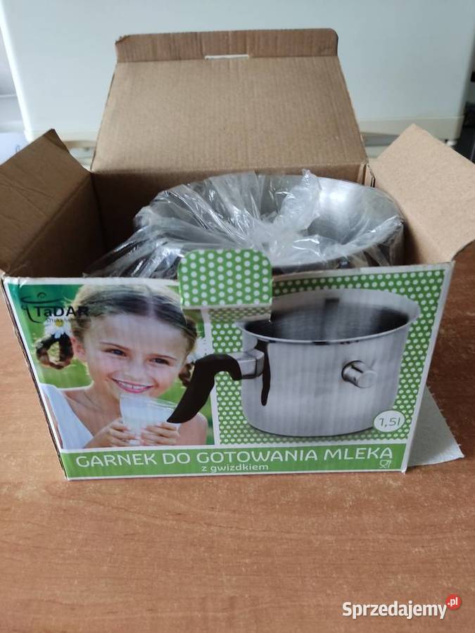 Garnek do gotowania mleka z gwiazdkiem sprzedam