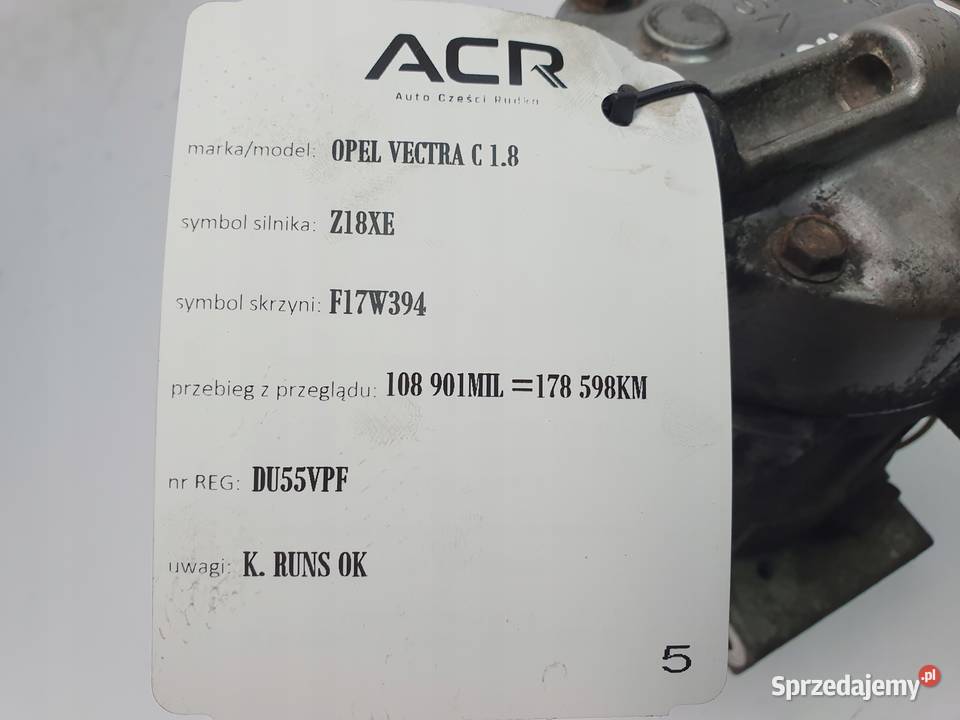 SPRĘŻARKA KLIMATYZACJI Opel Vectra C 18 16V Kompresory klimatyzacji Chełm