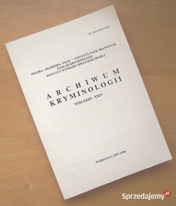 [R] Archiwum Kryminologii, tom 23-24 (1997-1998)