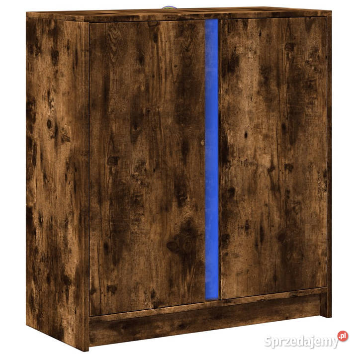 Szafka z LED przydymiony dąb 77x34x85 WM852135 Warszawa sprzedam