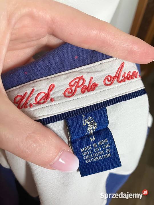Granatowa damska koszula bawełna US Polo Assn Nisko