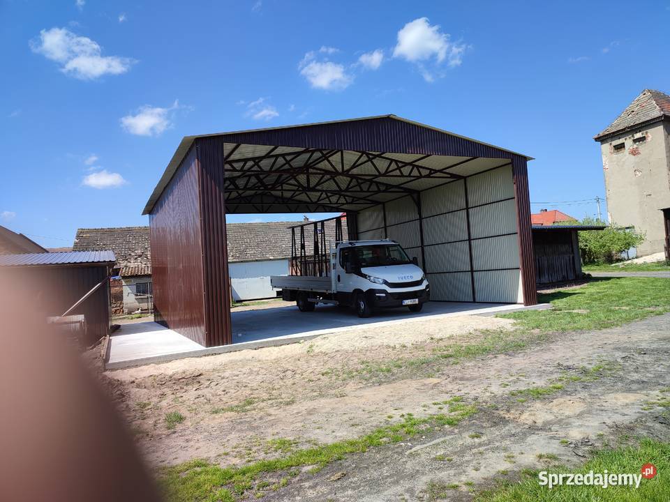 Garaż Blaszany Wiata o wymiarach 12x6m OTWARTA 62m2 Pleszew