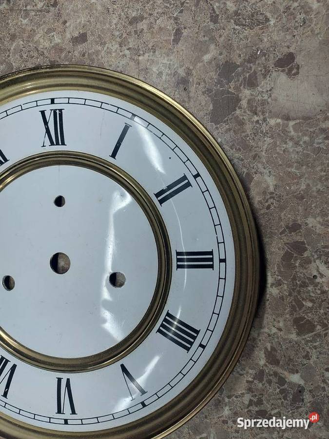 T148 Tarcza starego zegara blaszana 18 5428mm pomorskie Tczew