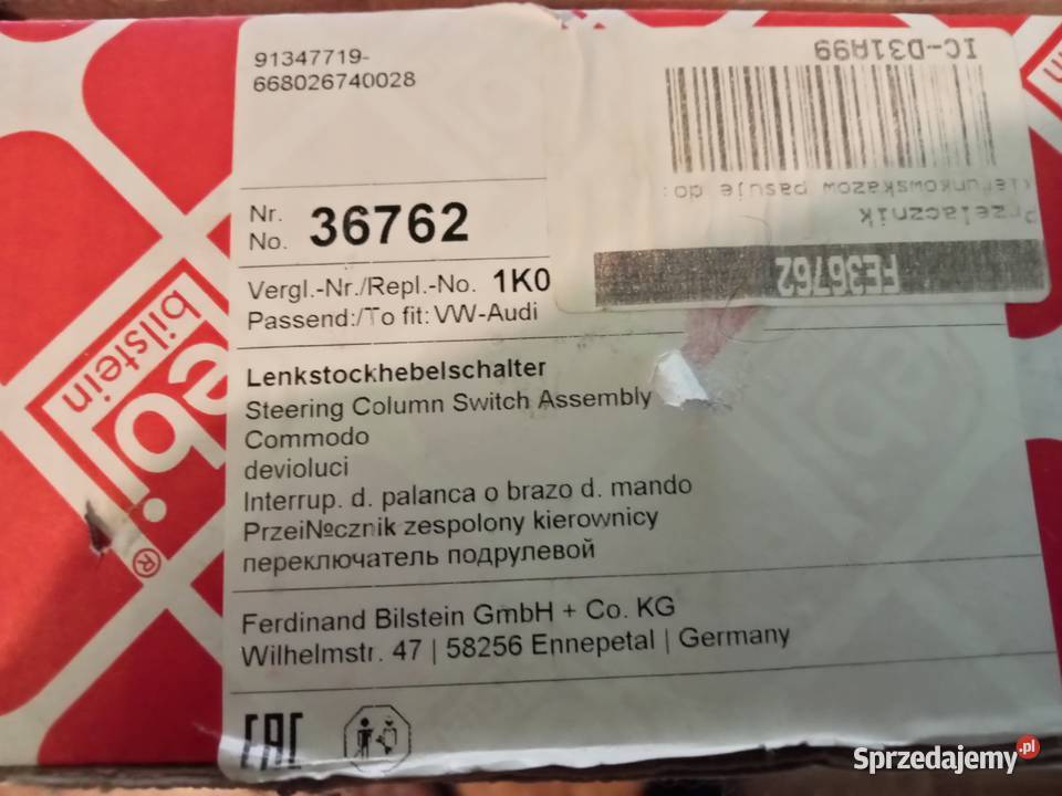 Przełącznik kierunkowskazów kolumny kierowniczej Lublin sprzedam