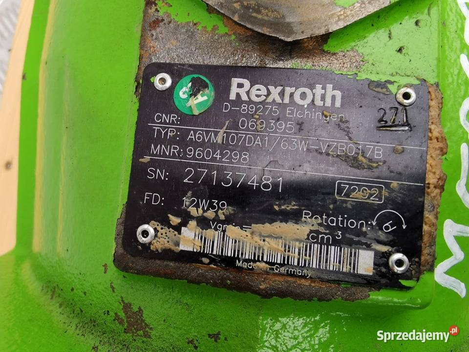Silnik jazdy Merlo P 256 Rexroth A6VM107DA1 Pozostałe wielkopolskie sprzedam