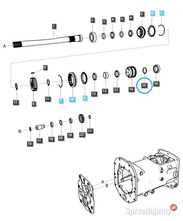 Pierścień segera 40 S810040001 LS Tractor