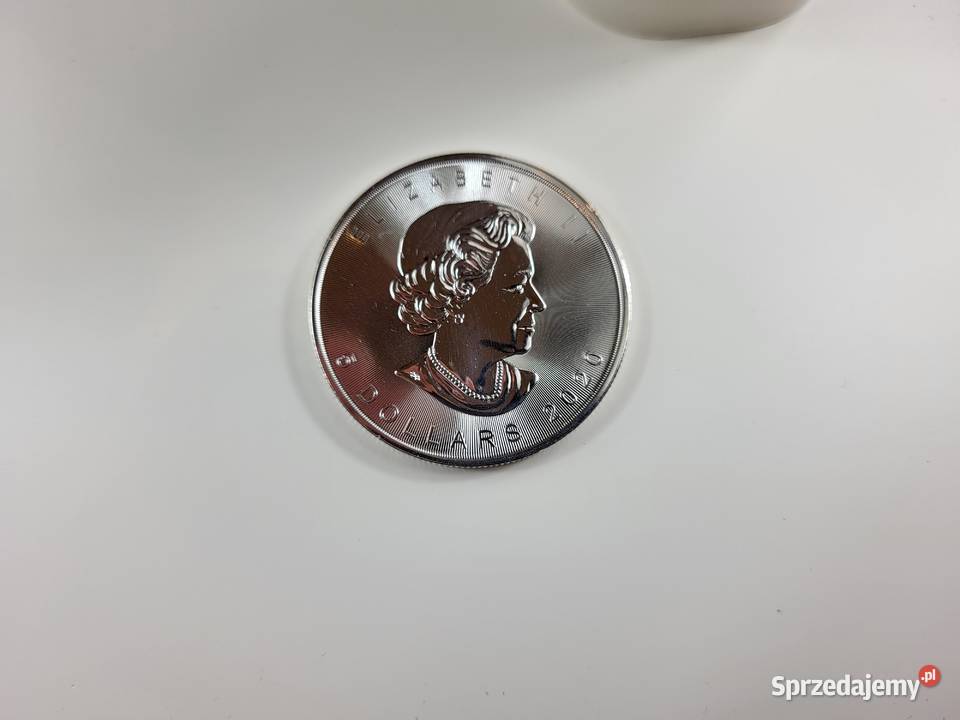 Monety srebrne Kanada Liść Klonowy 1 oz tuba 25 Numizmatyka Lublin